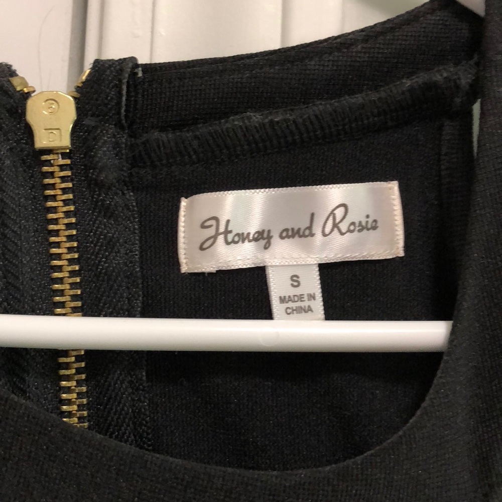 Honey and Rosie High Neck Black Dress - Picture 4 of 4